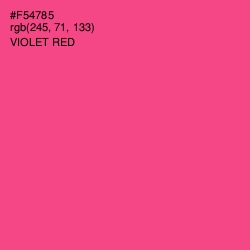 #F54785 - Violet Red Color Image